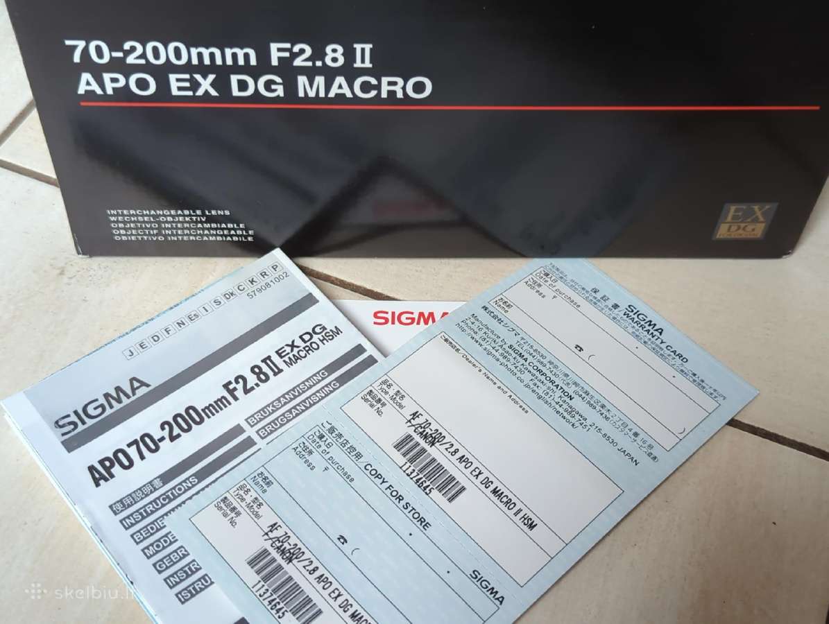 Sigma 70-200 2.8 II Apo Ex Dg Macro - nuotraukos Nr. 2