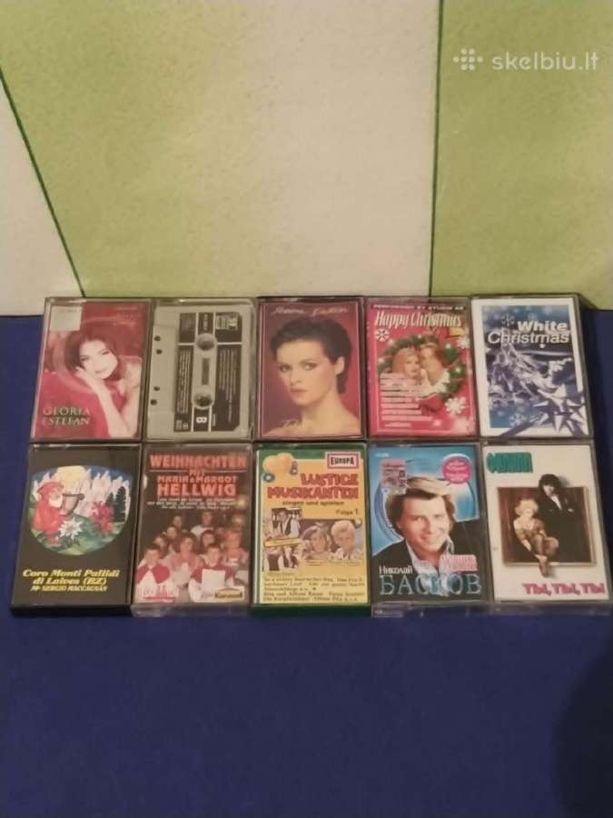 Angliskos, vokiskos ir rusiskos Mc muzikos kasetes