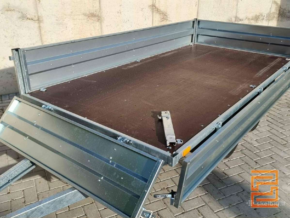 Tvirta 3x1.5m Dviašė priekaba - nuotraukos Nr. 3