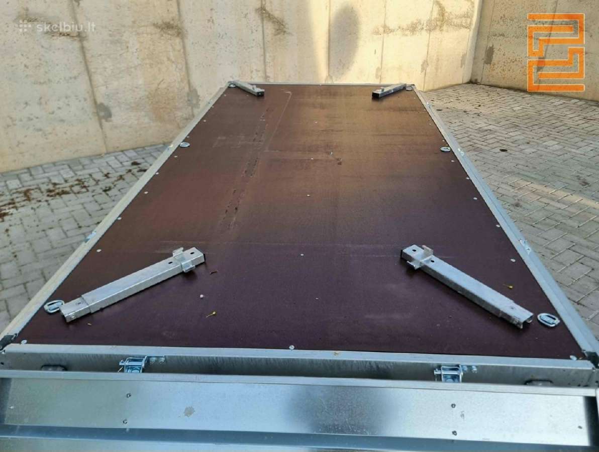 Tvirta 3x1.5m Dviašė priekaba - nuotraukos Nr. 4