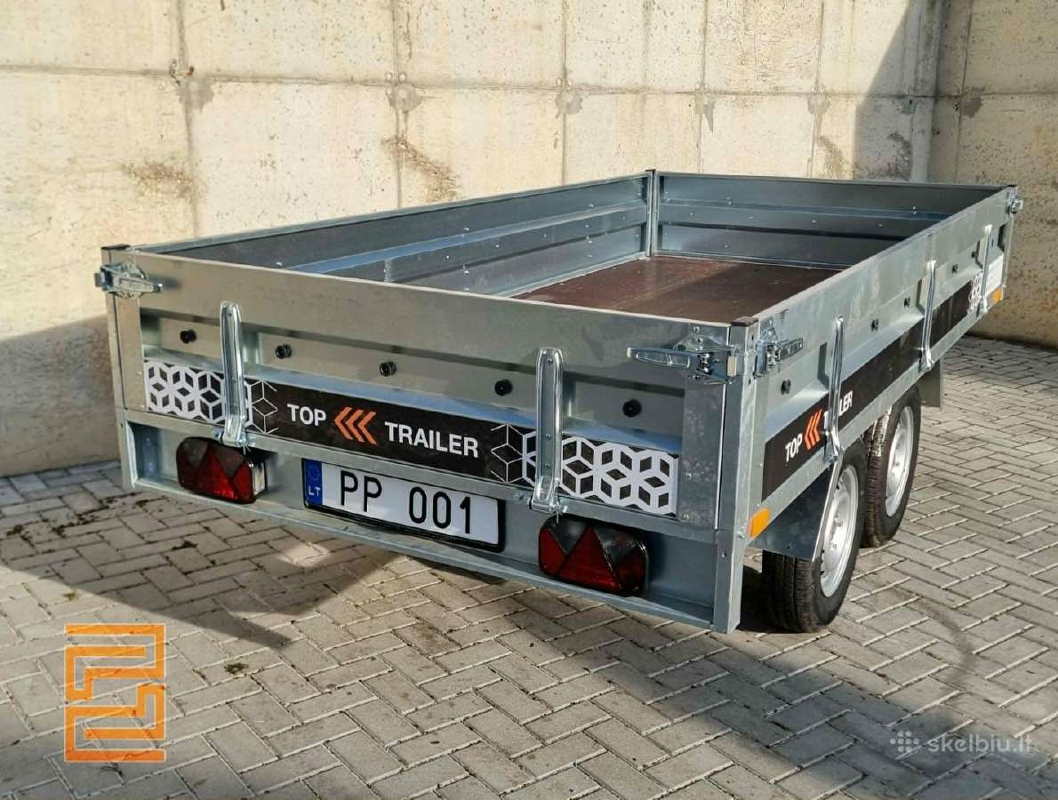 Tvirta 3x1.5m Dviašė priekaba - nuotraukos Nr. 8