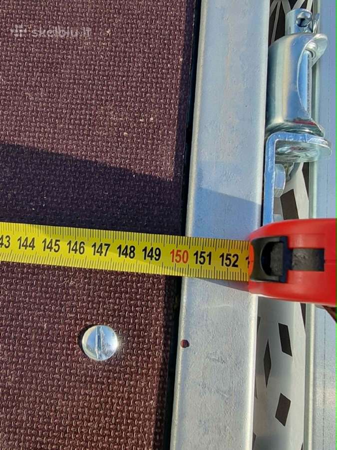 Tvirta 3x1.5m Dviašė priekaba - nuotraukos Nr. 5