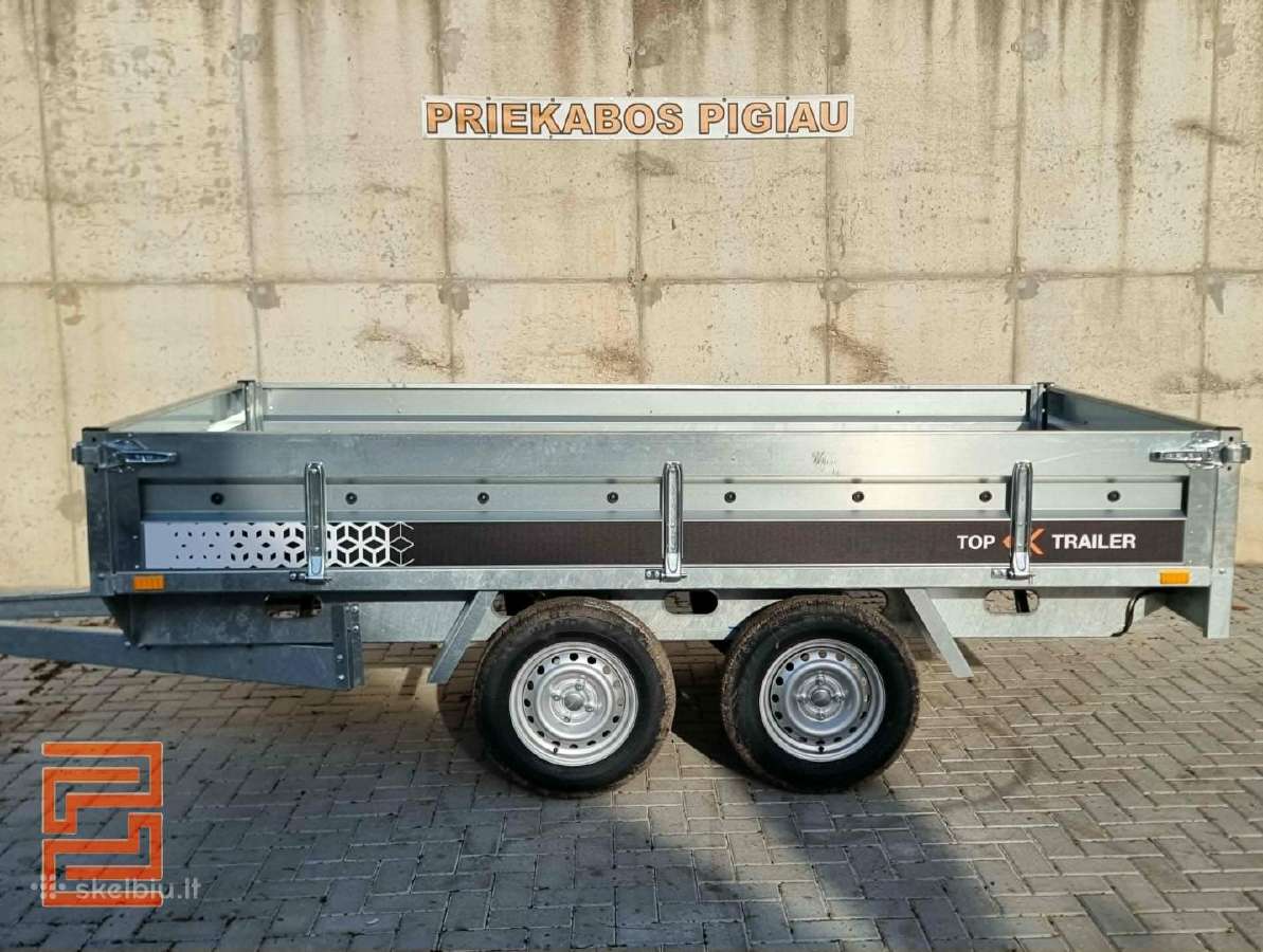 Tvirta 3x1.5m Dviašė priekaba - nuotraukos Nr. 7