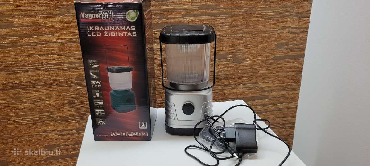 Įkraunamas LED žibintas 3w