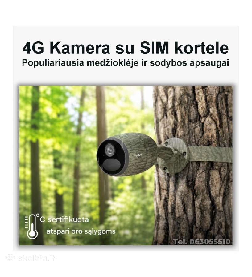 Reolink 4G kameros su Sim kortele