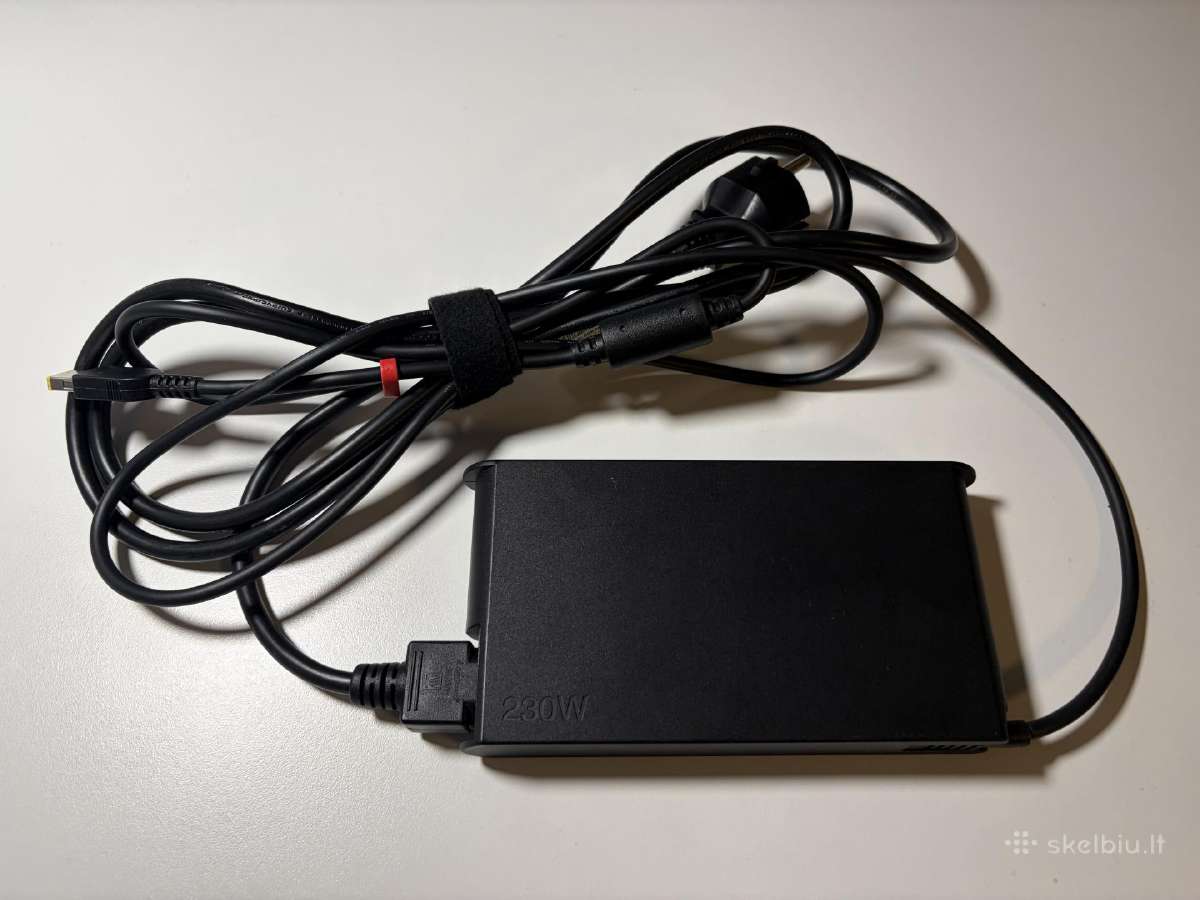 Lenovo 230w (Slim Tip) įkroviklis - nuotraukos Nr. 2