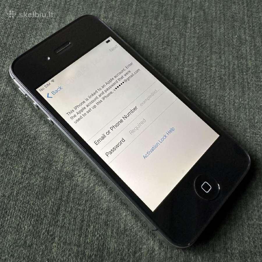 iPhone 4S Black 16gb A1387 (iCloud Locked) - nuotraukos Nr. 3
