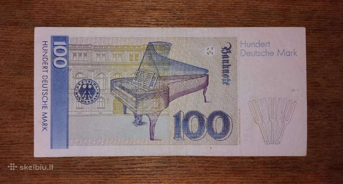 Vokietijos 100 markių banknotas - nuotraukos Nr. 2