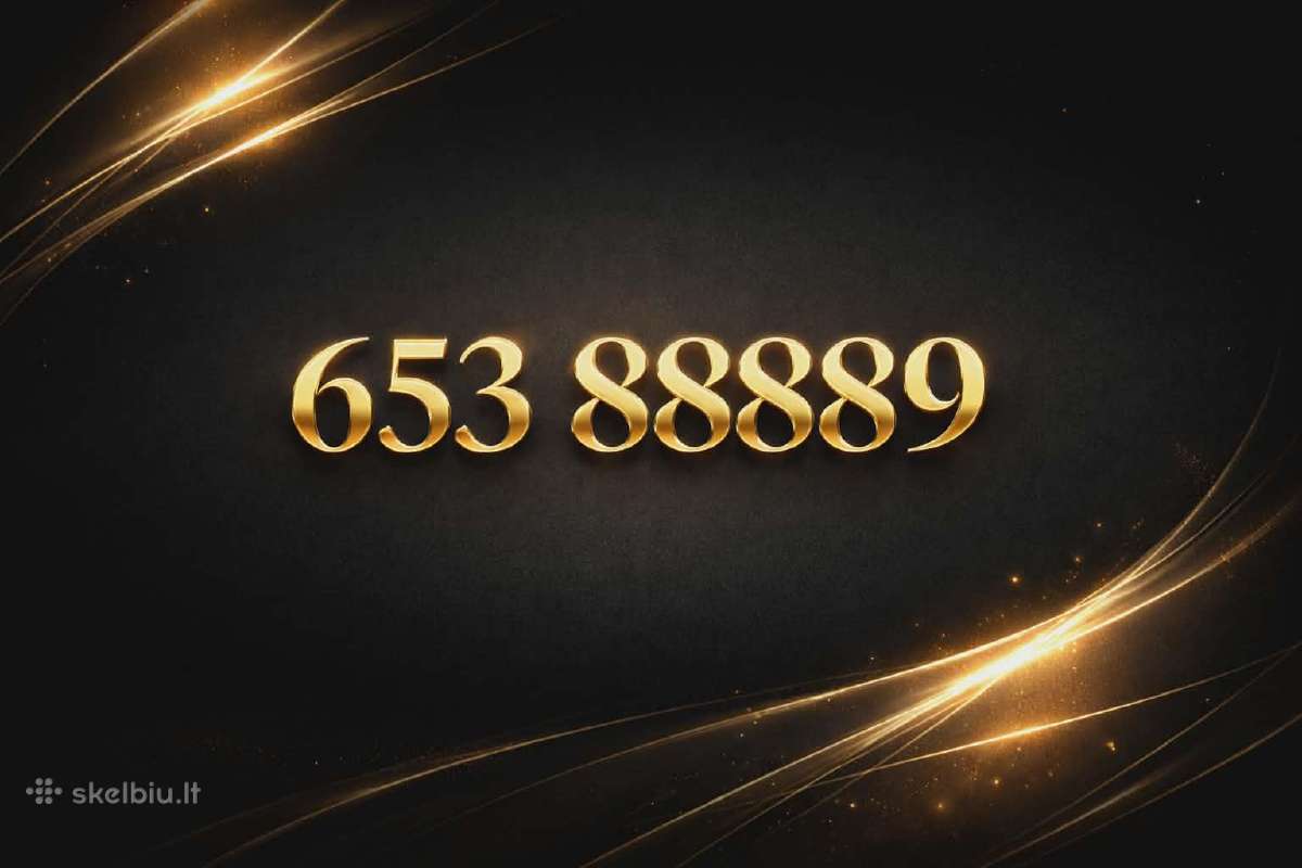 Parduodamas išskirtinis telefono numeris – 653 888