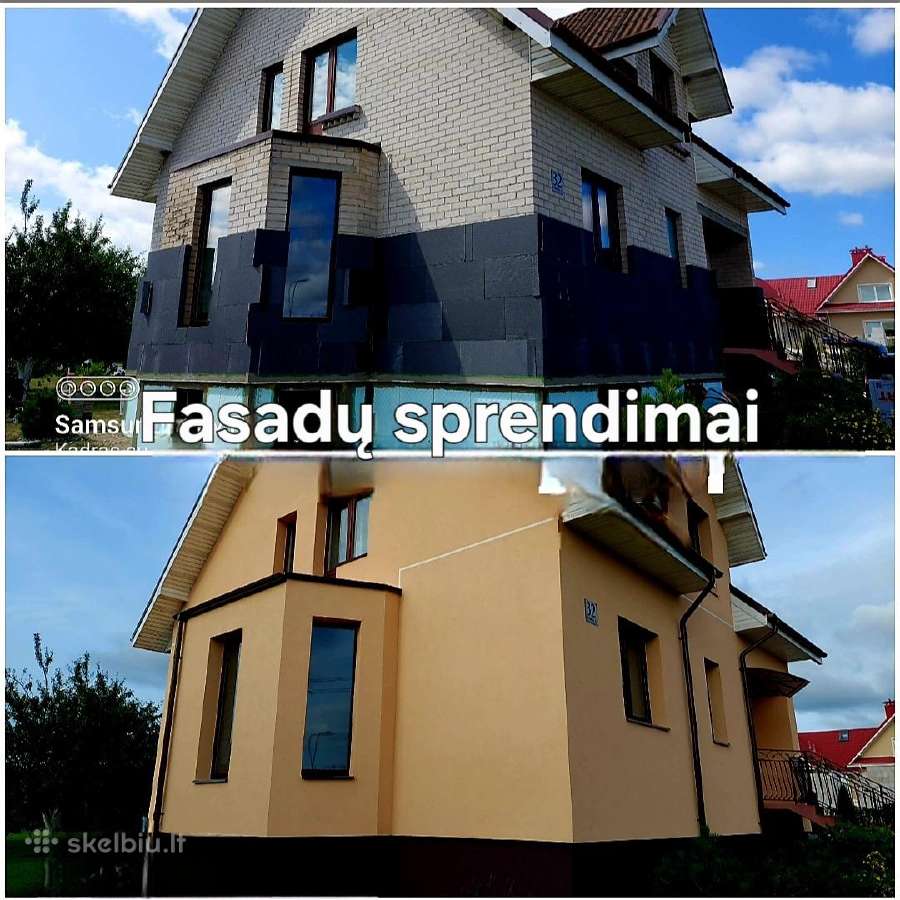 Fasadų šiltinimas, dekoras, klinkeris. Klaipėda - nuotraukos Nr. 3