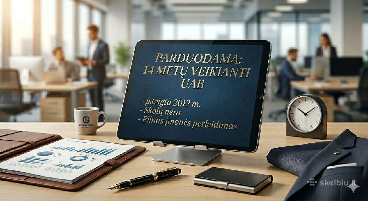 Parduodama 14 metų veikianti UAB