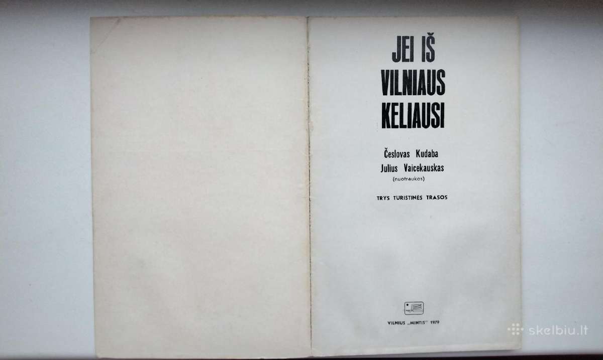 Č. Kudaba. Jei iš Vilniaus keliausi. 1979 m. leid. - nuotraukos Nr. 3