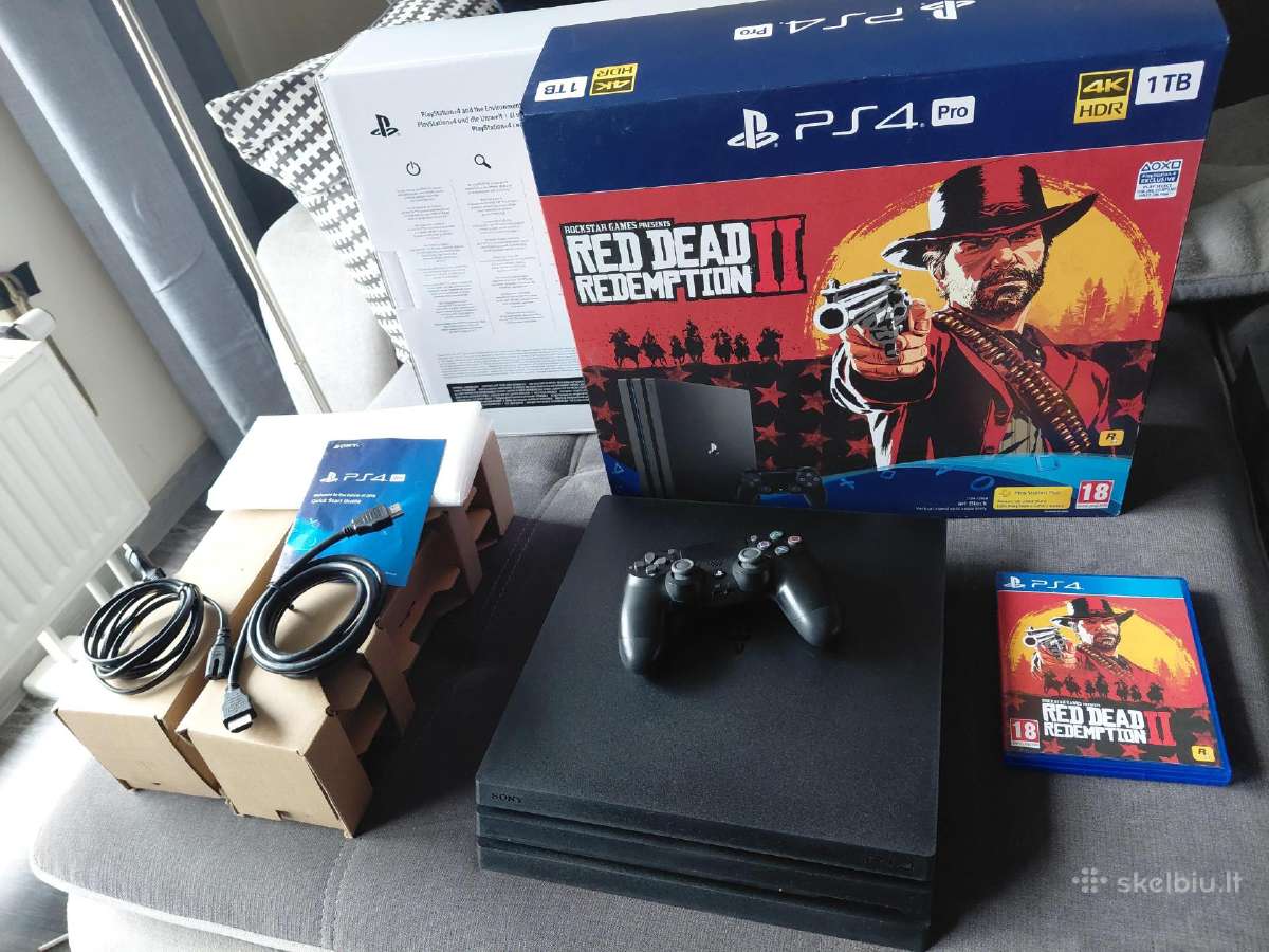 Rdr2 Ps4 pro 1 TB apynaujė naujausias 7216 modelis