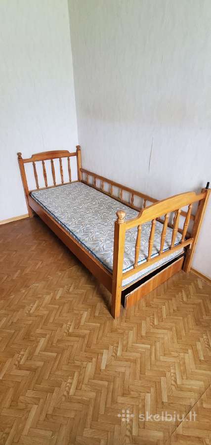Viengulė lova su čiužiniu