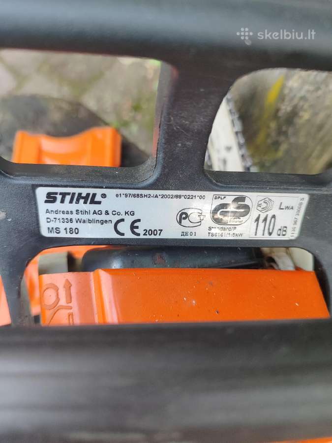 Stihl benzininis pjūklas - nuotraukos Nr. 2