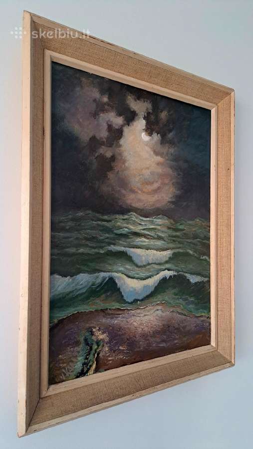 Vaclovo Kaminsko paveikslas "Audrota naktis" 1993m - nuotraukos Nr. 2