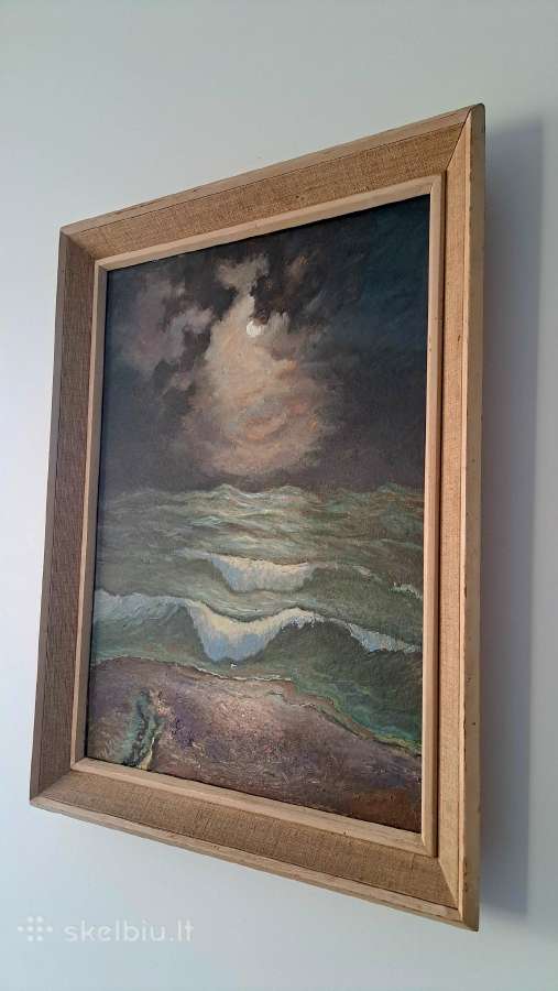 Vaclovo Kaminsko paveikslas "Audrota naktis" 1993m - nuotraukos Nr. 3