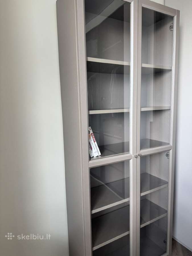 Ikea Billy knygų spinta su stiklinėmis durelėmis - nuotraukos Nr. 2