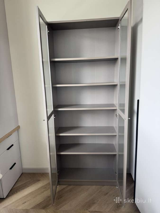 Ikea Billy knygų spinta su stiklinėmis durelėmis - nuotraukos Nr. 4
