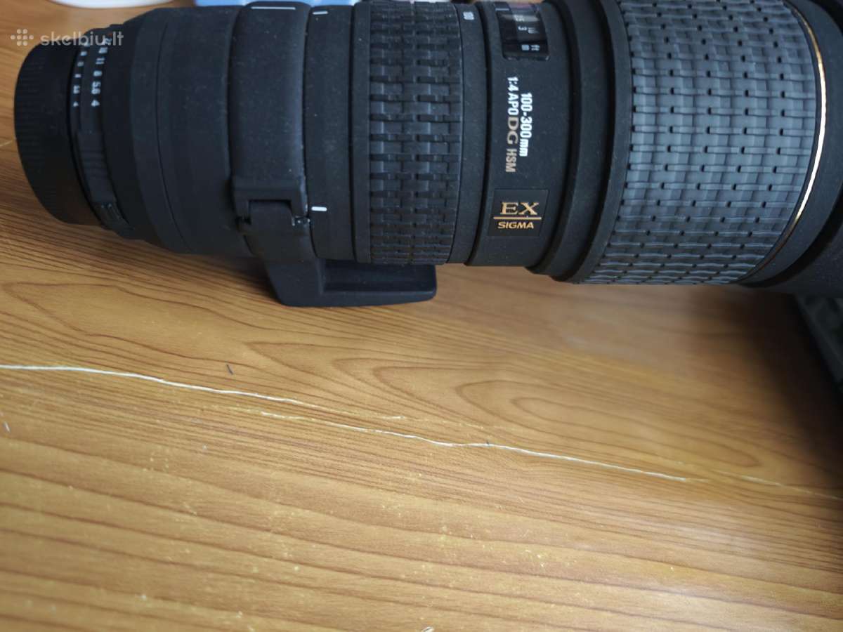 Objektyvas sigma 100-300mm f4. Nikon. - nuotraukos Nr. 2
