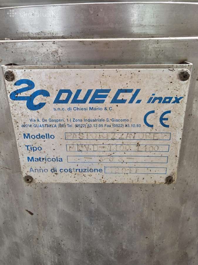 Due Ci Inox pasterizatorius 100l - nuotraukos Nr. 3