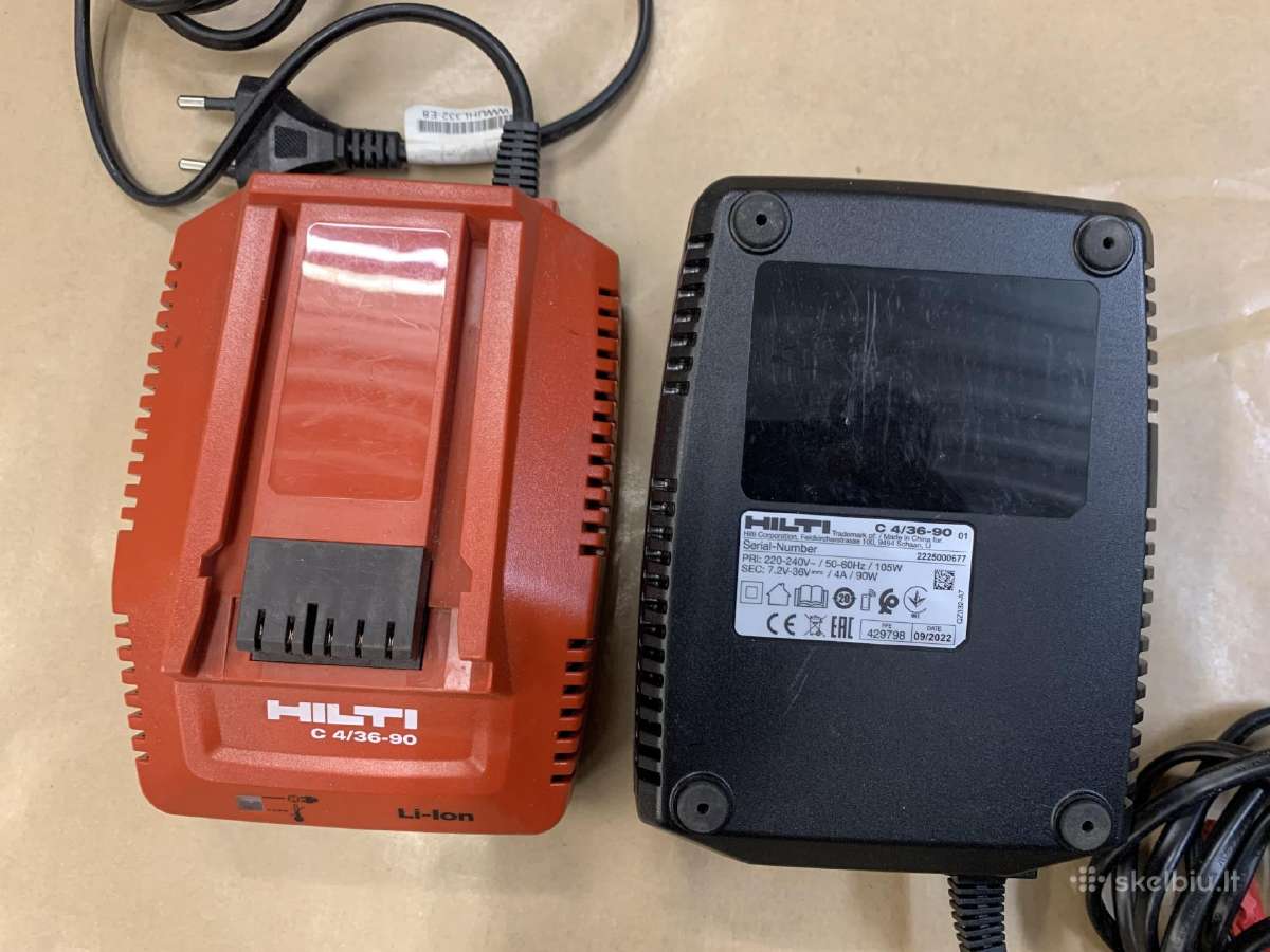 Hilti suktukas, akumuliatoriai, įkrovikliai - nuotraukos Nr. 4