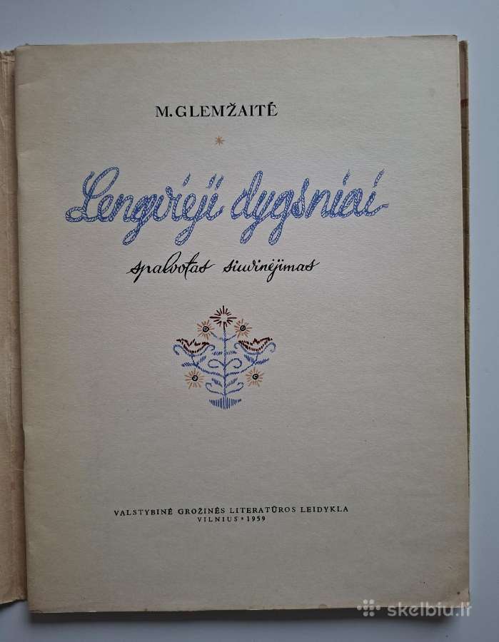 M. Glemžaitė. Lengvieji dygsniai. 1959 m. - nuotraukos Nr. 2