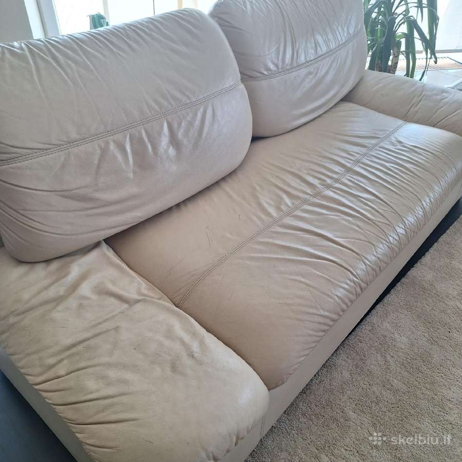 Odinė sofa - nuotraukos Nr. 3