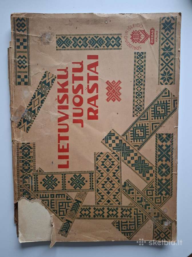 Lietuviškų juostų raštai. 1928 m.