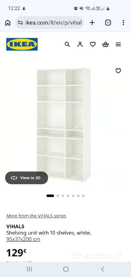 Nauja Ikea Vihals shelf 10 lentyna