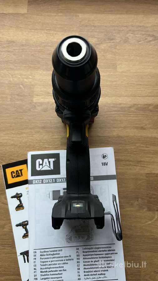 Cat Dx12 Akumuliatorinis Smūginis gręžtuvas 18v - nuotraukos Nr. 5