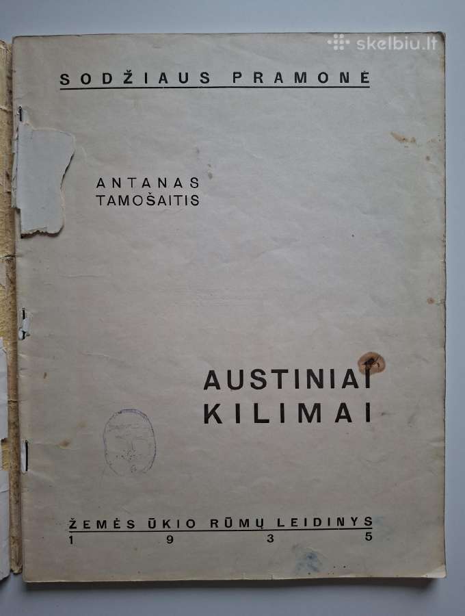 A. Tamošaitis. Austiniai kilimai. 1935 m. - nuotraukos Nr. 3