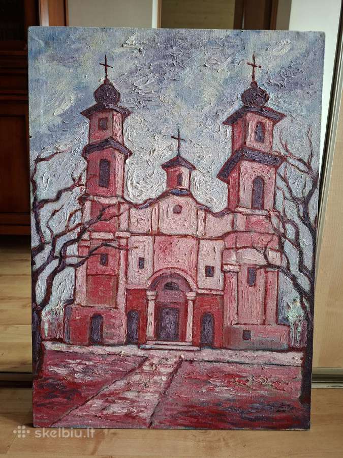 Paveikslas tapytas ant drobės.