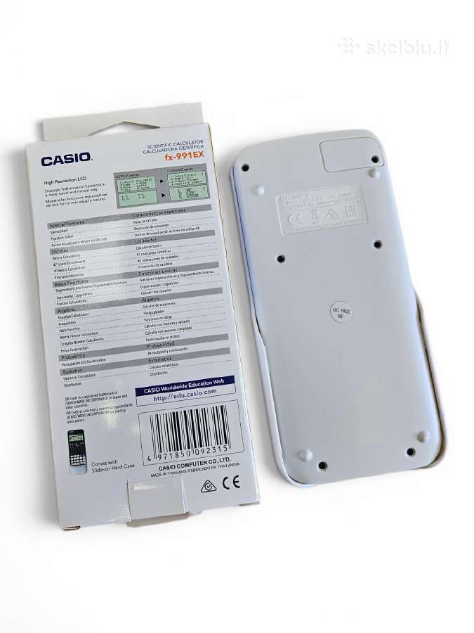 Casio fx-991ex classwix mokyklinis skaičiuotuvas - nuotraukos Nr. 2