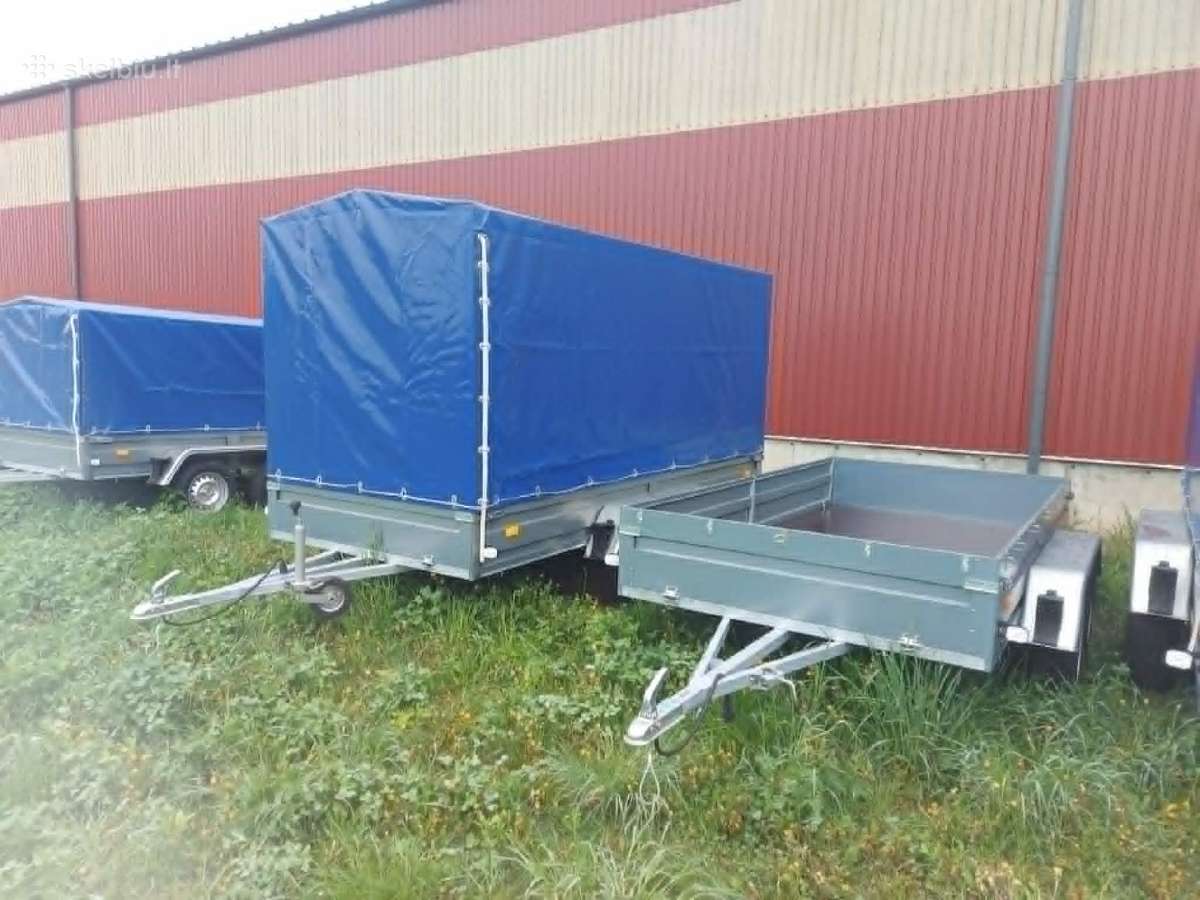 Dviašė linginė 3,5m ilgio tentinė priekaba