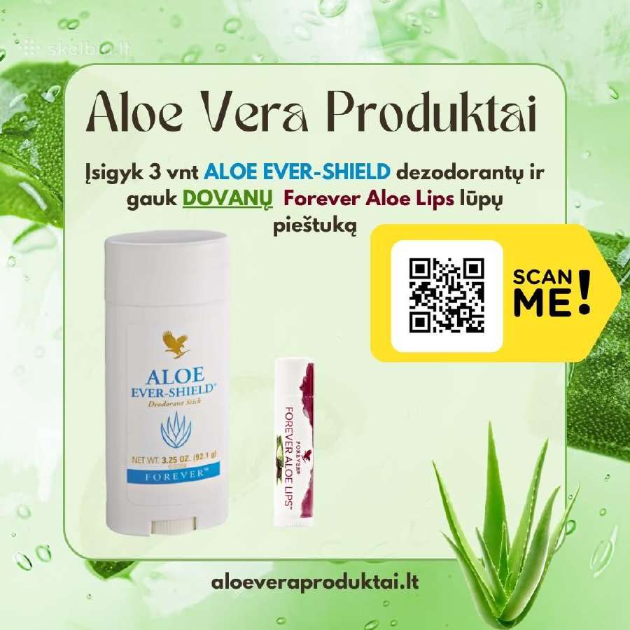 Aloe Vera Dezodorantas - nuotraukos Nr. 2