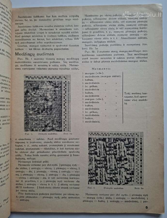 A. Tamošaitienė. Namie austi drabužiai. 1937 m. - nuotraukos Nr. 2