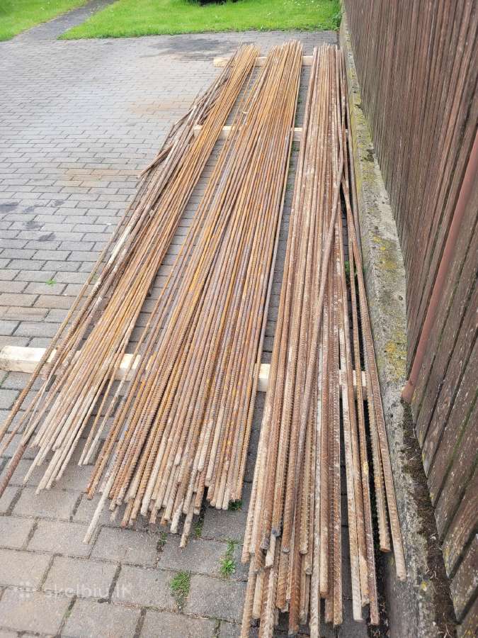 Armatura D12 Pigiai 1 metro kaina 0.60eur