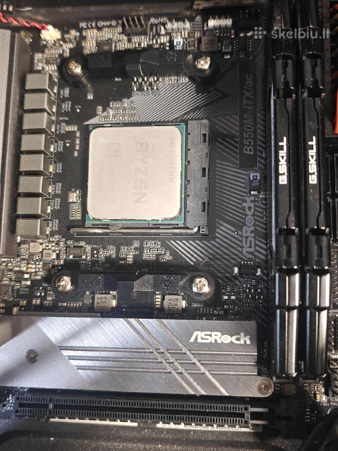 Asrock B550m-itx Ac + R5 5600 + Gskill16gb 3600mhz