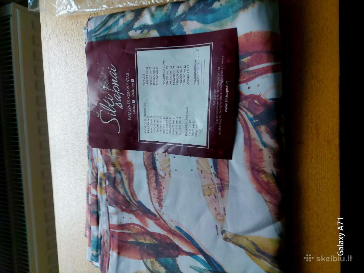 Užvalkalas Satino medžiagos 30€ur. - nuotraukos Nr. 3
