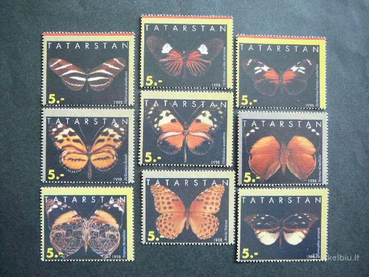 Drugeliai Tatarstanas (R) 1998 svarus tt02