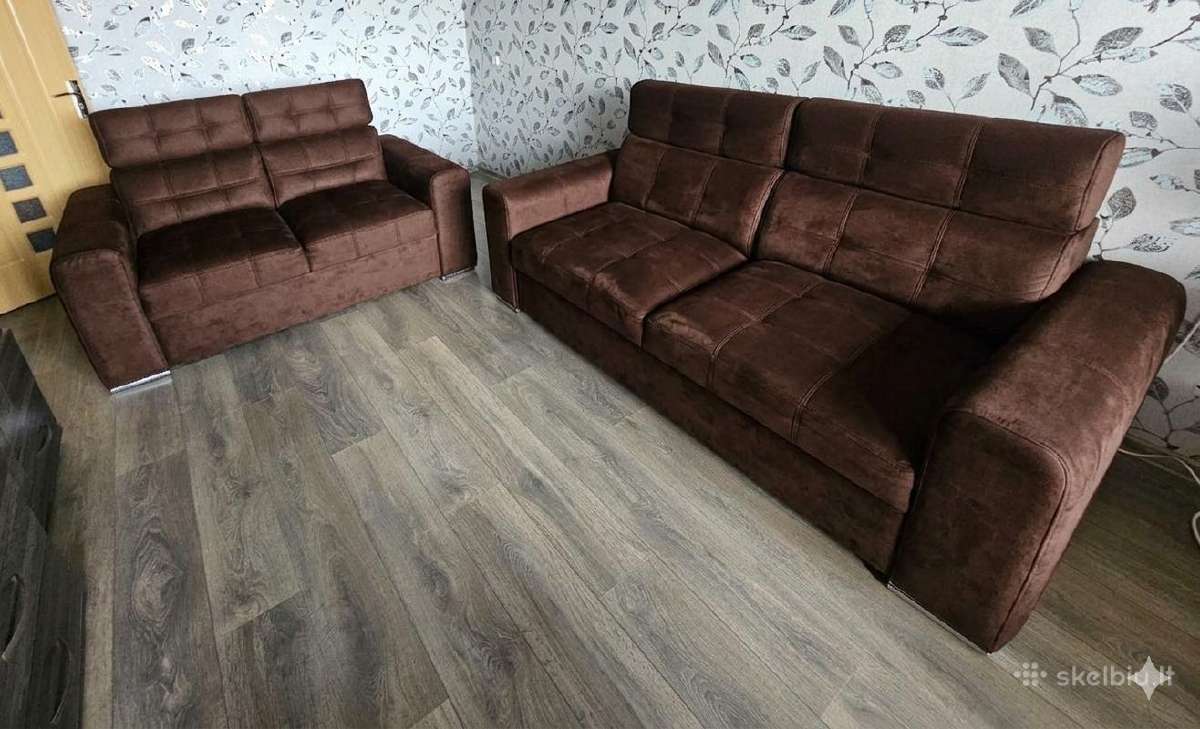 Labai geros būklės 2 sofos, iš jų 1 miegama - nuotraukos Nr. 2