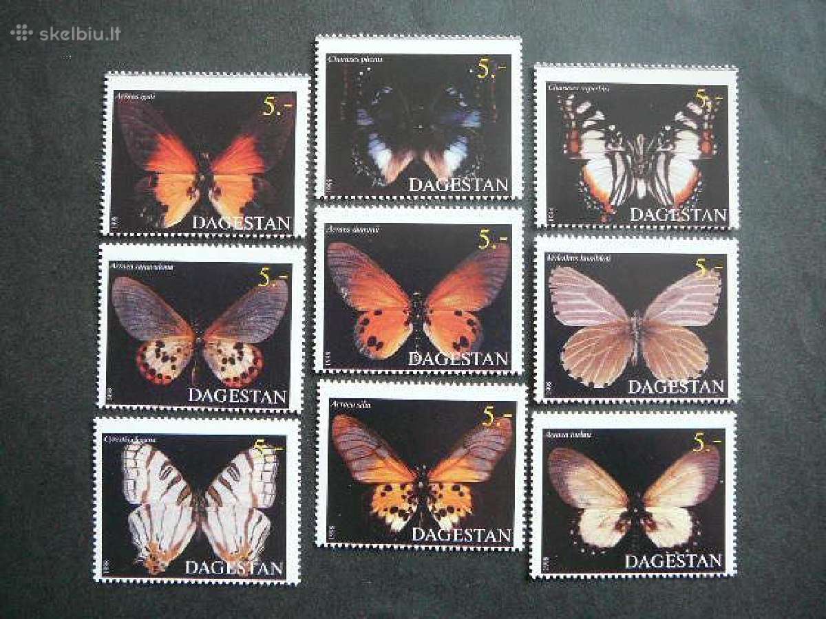 Drugeliai Dagestanas (R) 1998 svarus dg389