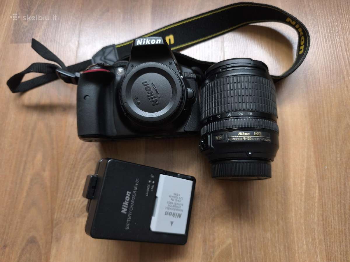 Nikon D5300 + 18-105 objektyvas