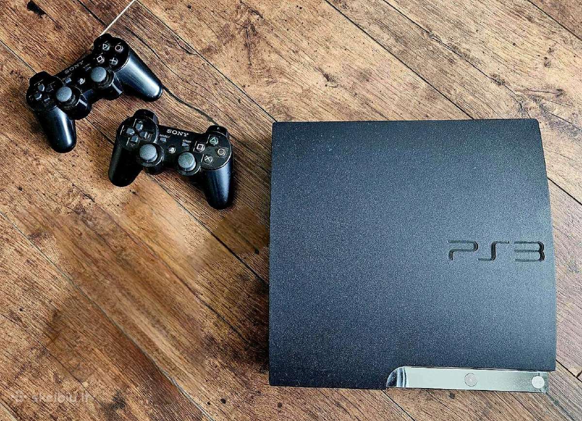 Puikiai išlaikyta Playstation 3 slim konsolė