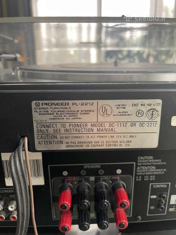 Pioneer stiprintuvas ir vinilo grotuvas - nuotraukos Nr. 13