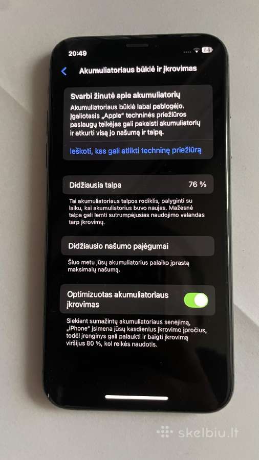 iPhone XS 256gb Kaip naujas - nuotraukos Nr. 3