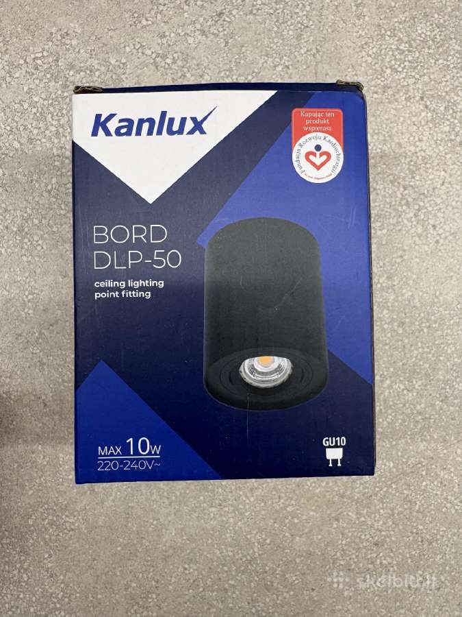 Kanlux Bord Dlp 50 lubiniai juodi šviestuvai, 10vn - nuotraukos Nr. 3