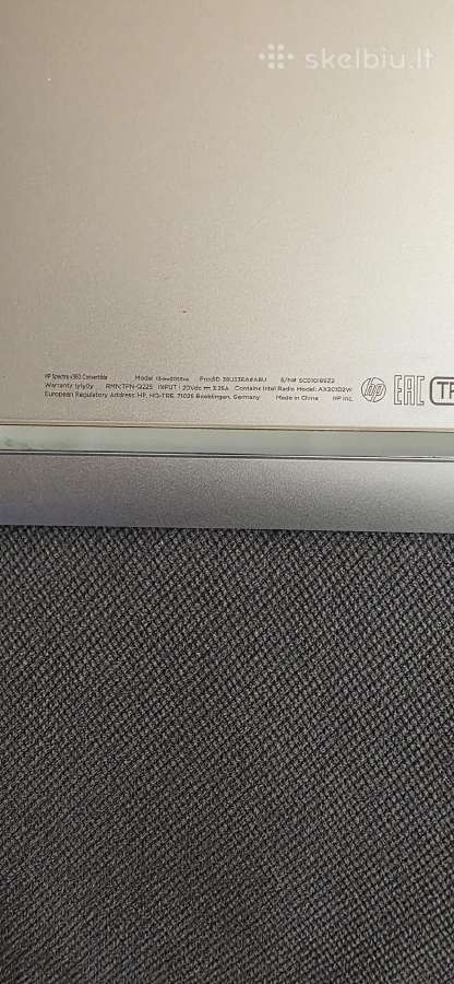 Hp Spectre X360 Convertible 13-aw2055na dalimis - nuotraukos Nr. 5