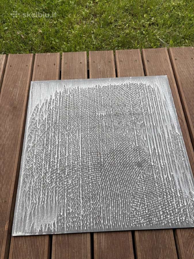Akmens masės 60x60 pilkos plytelės. Viso 3,6 m2 - nuotraukos Nr. 3